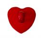 Mobile Preview: Kids button as heart out plastic in red 14 mm 0,55 inch